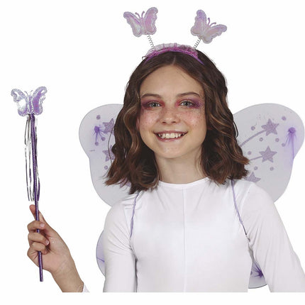 Ensemble d'accessoires violet Butterfly 4 pièces