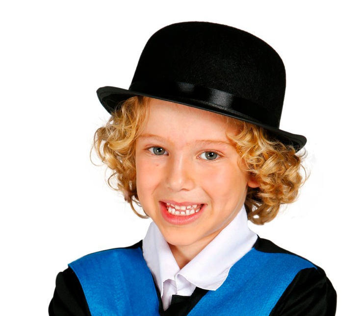 Chapeau melon enfant noir