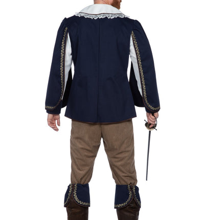 Costume de mousquetaire Bleu Homme