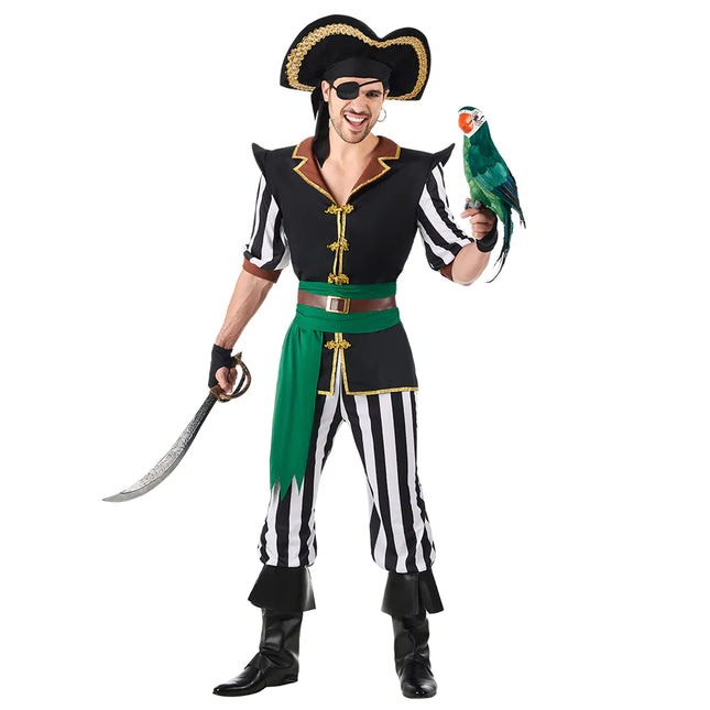 Piratesuit Noirs Blancs Hommes