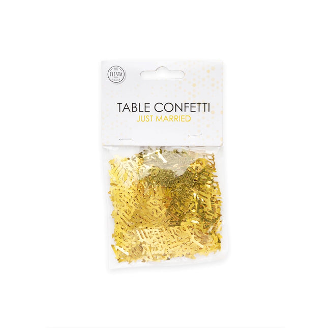 Confetti de table Just Married Gold