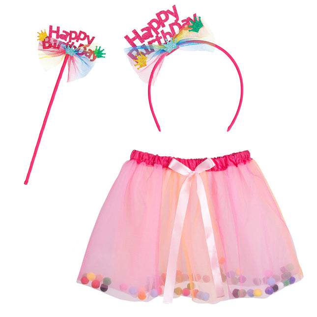 Ensemble d'accessoires Happy Birthday 3 pièces