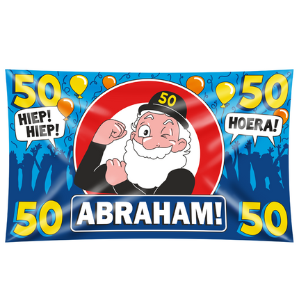 Abraham Wall Flag 50 Years Hurrah 1.5m