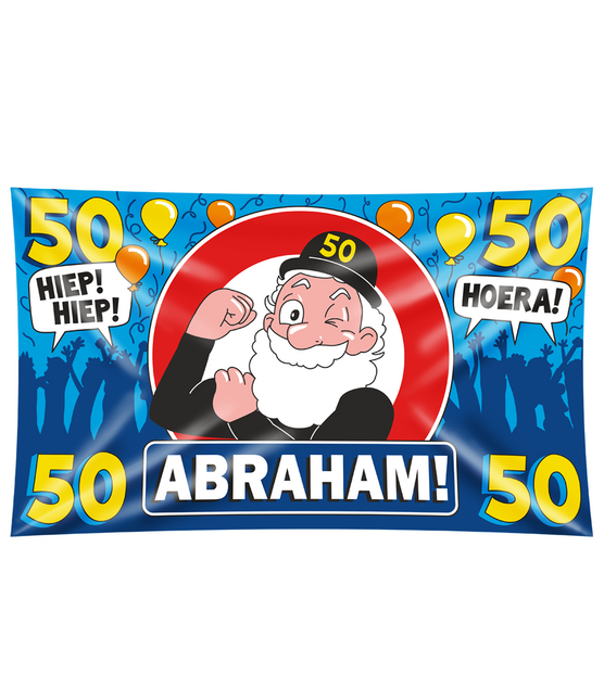 Abraham Wall Flag 50 Years Hurrah 1.5m