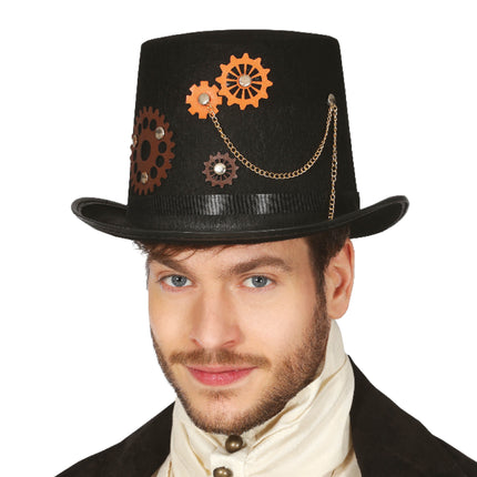 Chapeau haut steampunk