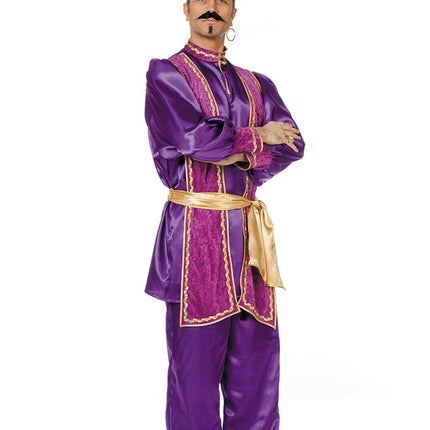 Costume de sultan violet pour homme