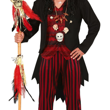 Costume d'Halloween vaudou pour homme