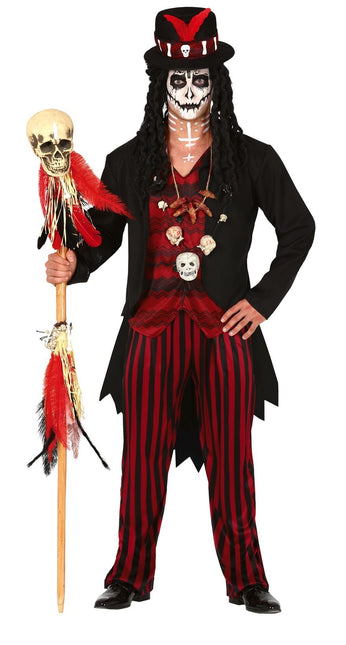 Costume d'Halloween vaudou pour homme