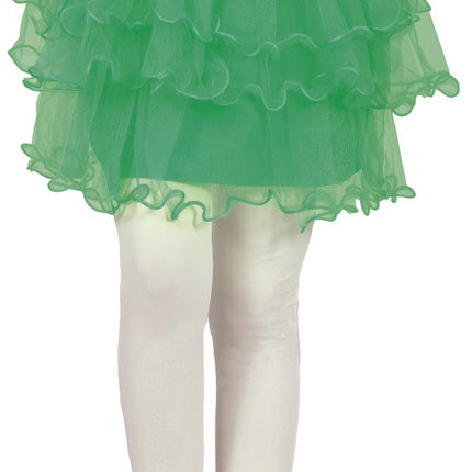 Tutu fille vert à volants 30cm