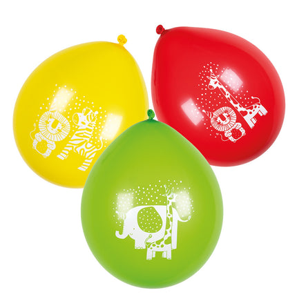 Ballons Jungle Safari 25cm 6pcs