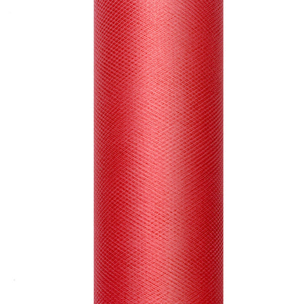 Rouleau de tulle rouge 15cm 9m