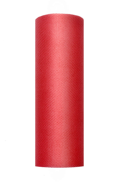 Rouleau de tulle rouge 15cm 9m