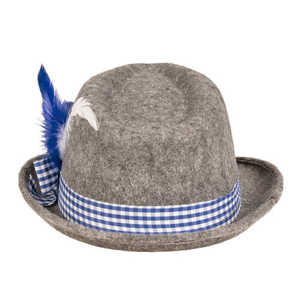 Chapeau Oktoberfest Tiroler Gris Bleu