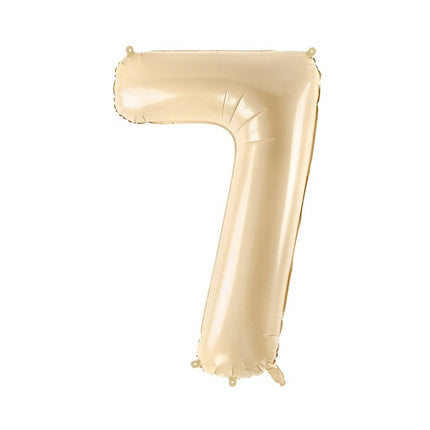 7 Year Figure Balloon Beige Empty 72cm