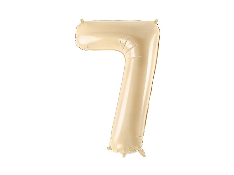 7 Year Figure Balloon Beige Empty 72cm