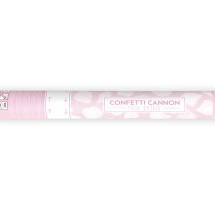 Confetti Cannon Pétales de roses blanches 40cm