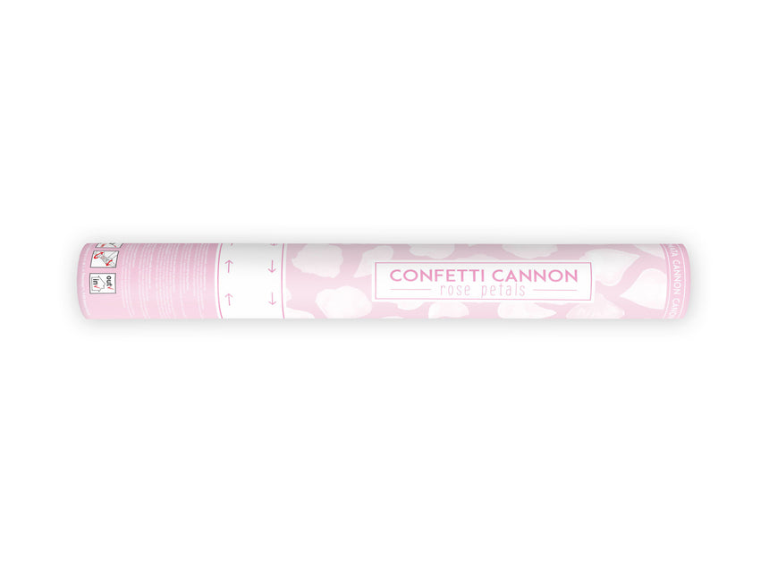 Confetti Cannon Pétales de roses blanches 40cm