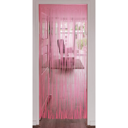 Rideau de porte rose fluo 2m