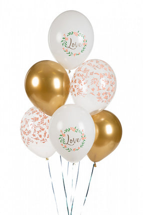 Ballons Love Mix 30cm 6pcs