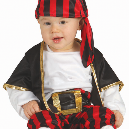 Costume de pirate Baby Black Red