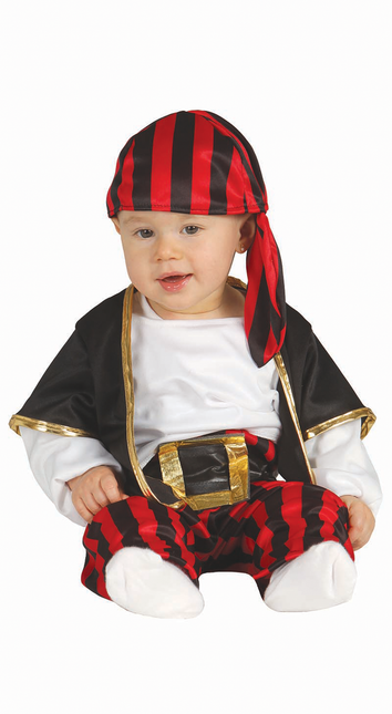 Costume de pirate Baby Black Red