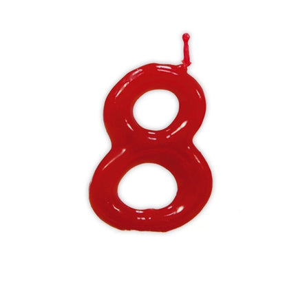 Bougie rouge 8 ans 5.5cm