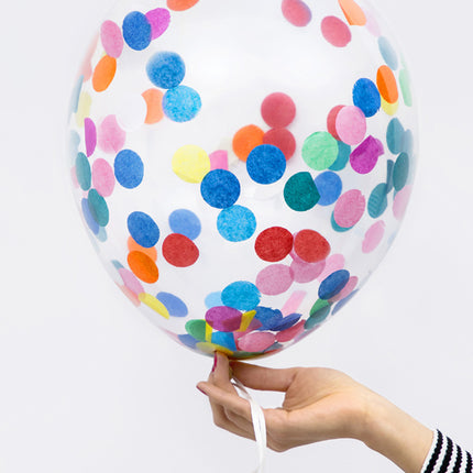 Ballons confettis 30cm 6pcs