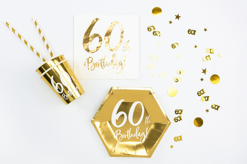 Confetti de table 60 ans d'or