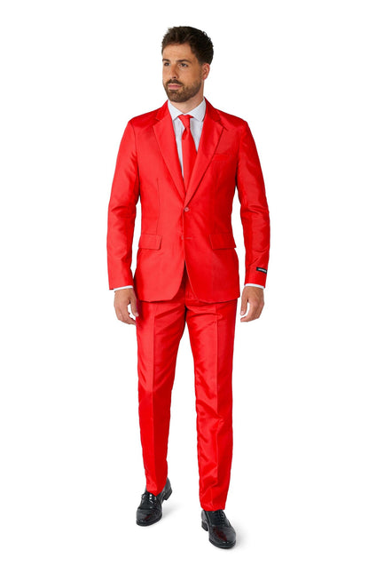 Hommes en costume rouge Suitmeister