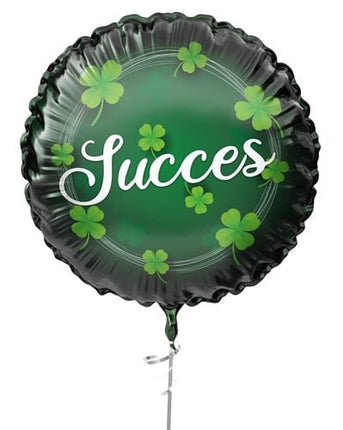 Success Helium Balloon Green Empty Clover Four 45cm