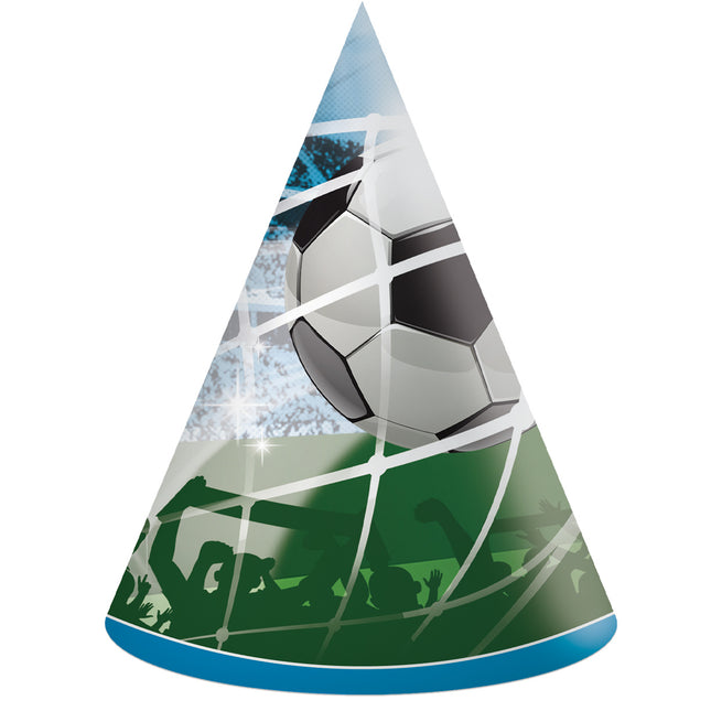 Chapeaux de fête pour le football 6pcs