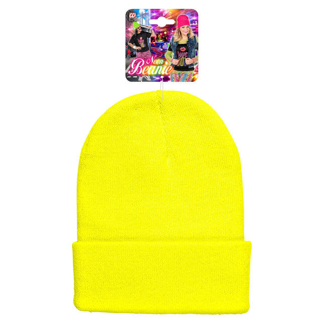 Bonnet jaune fluo