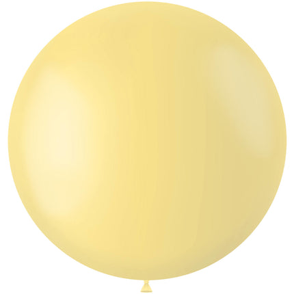 Ballon jaune clair Poudre jaune 80cm