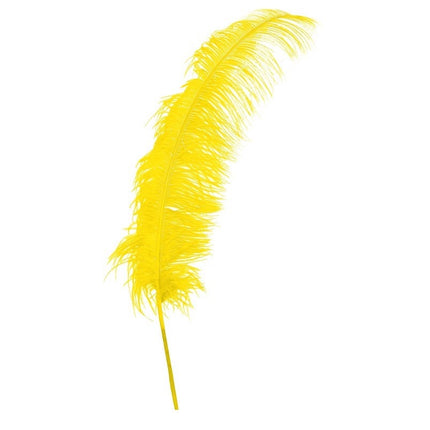 Plumes d'autruche jaunes 50cm 12pcs