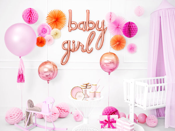 Ensemble de ballons de lettres Baby Rose Gold vides 75.5cm