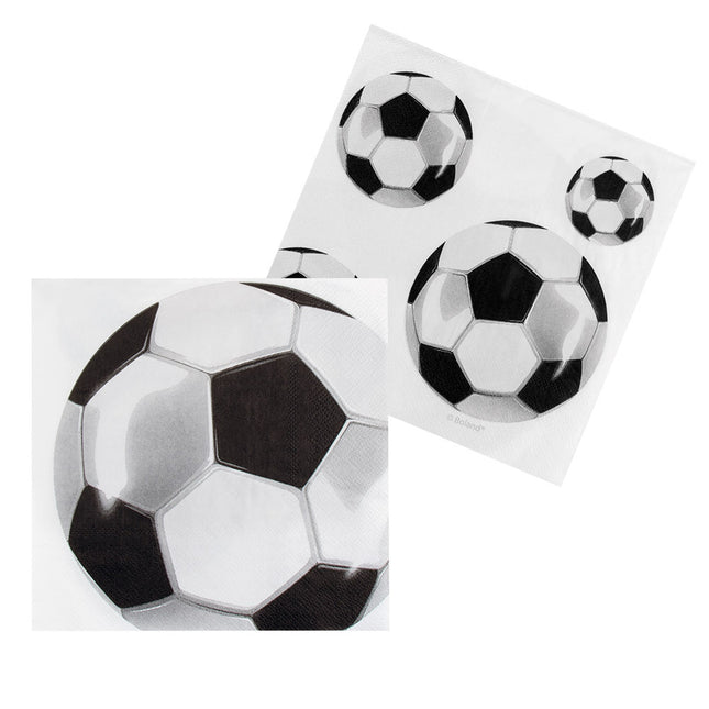 Serviettes de table Football Papier 33cm