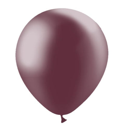 Ballons de baudruche rouge bordeaux métallisés 30cm 50pcs