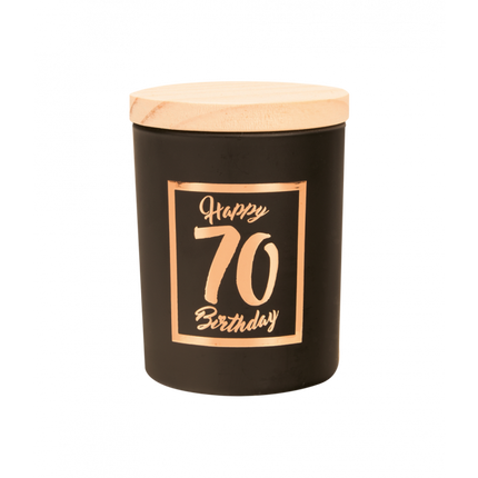 Bougie parfumée 70 Years Black 8cm