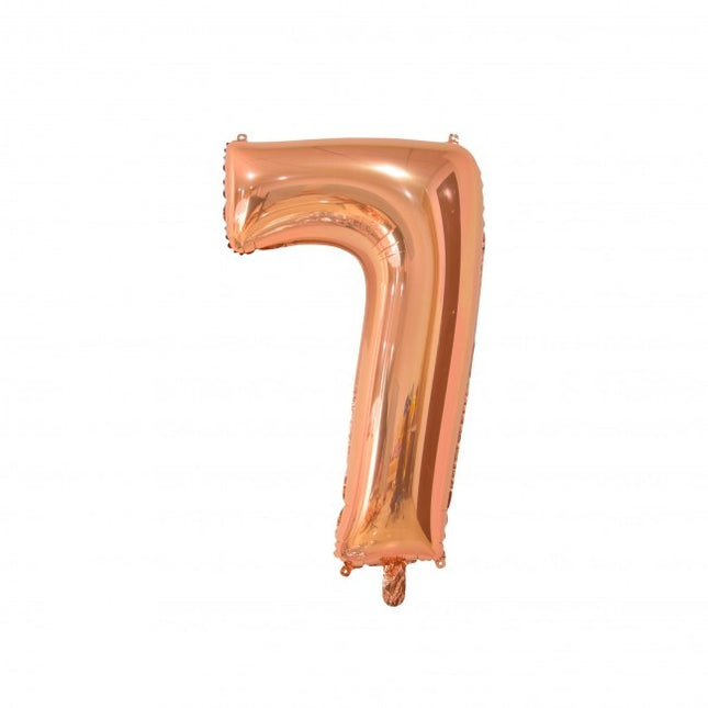 Ballon de baudruche Figure 7 Rose Gold 66cm