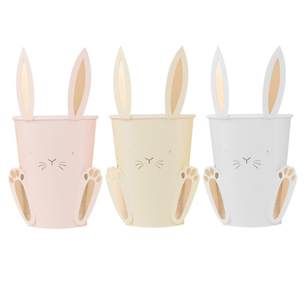 Gobelets de Pâques Lapin 255ml 8pcs