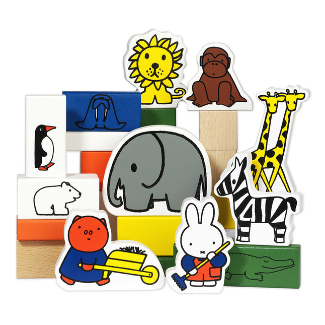 Miffy Blocs en bois Zoo