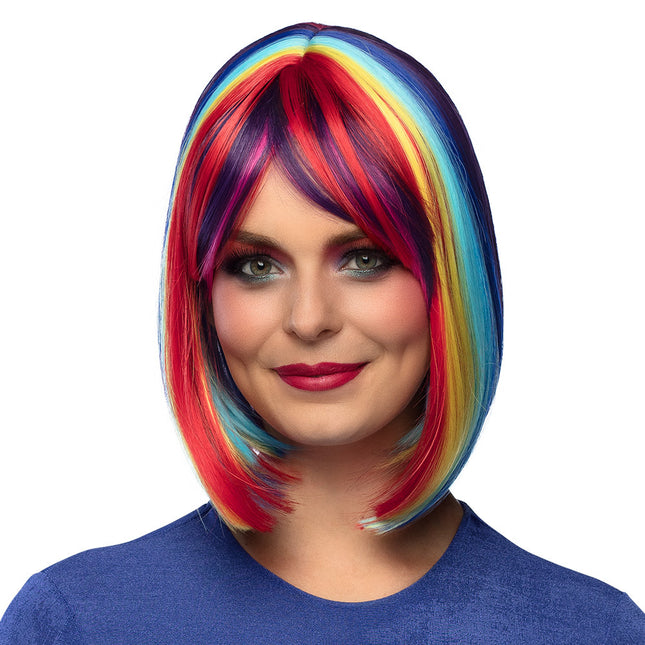 Perruque colorée Bob