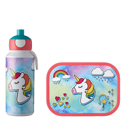 Ensemble de repas Campus Drink Bottle+Lunchbox Licorne