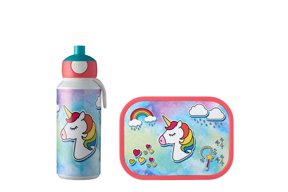 Set de déjeuner Campus Drink Bottle+Lunchbox Unicorn