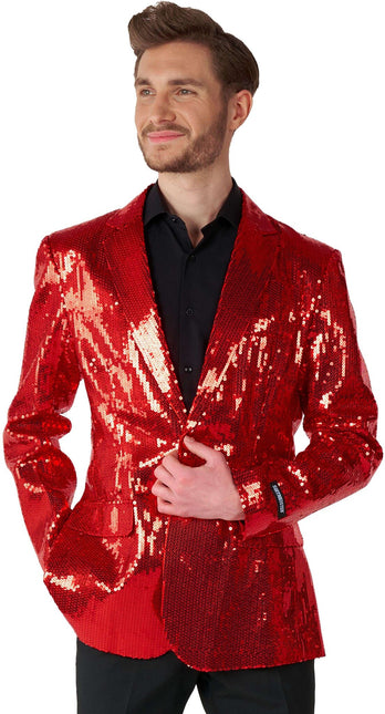 Paillet Red Blazer Hommes Suitmeister