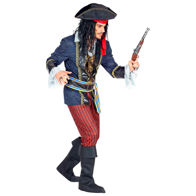 Costume de pirate Rouge Bleu Hommes