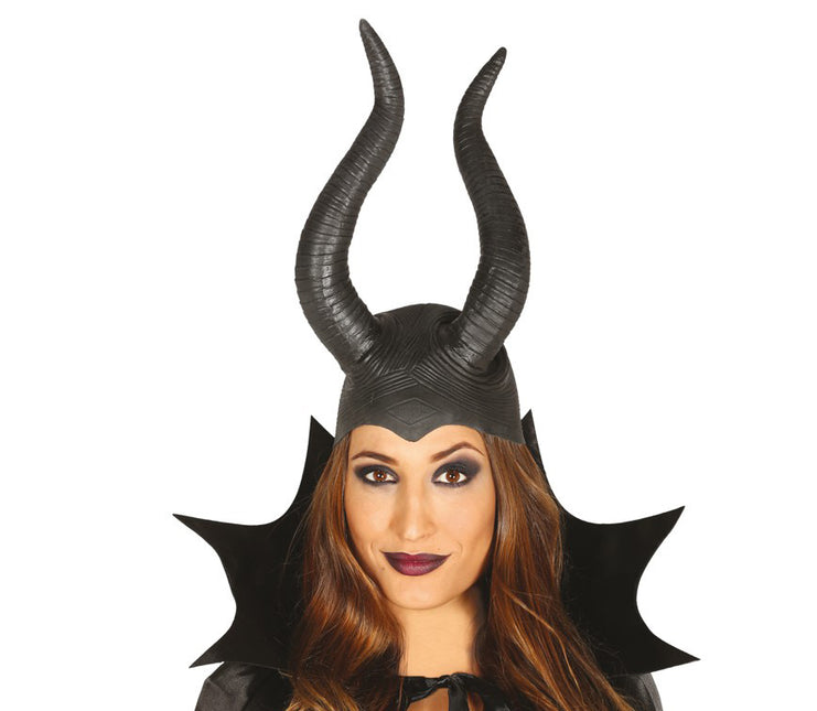 Casque d'Halloween Cornes noires