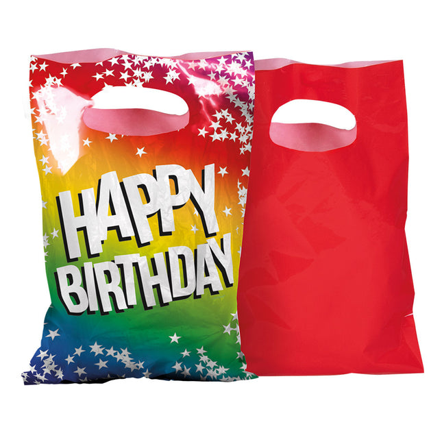 Sacs à partager Happy Birthday 23cm 6pcs