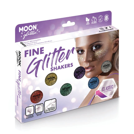 Moon Glitter Classic Fine Glitter Shakers Bleu 5g