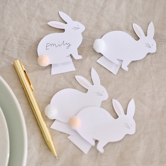 Cartes nominatives de Pâques Lapin 7cm 6pcs